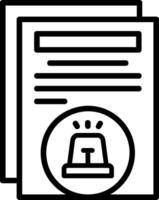 Alert Line Icon vector