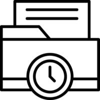 History Line Icon vector