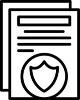 Security Line Icon vector