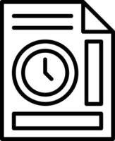 History Line Icon vector
