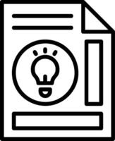 Ideas Line Icon vector