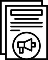 Marketing Line Icon vector