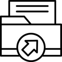 Shortcut Line Icon vector