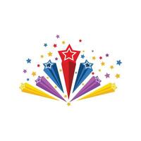 Exploding Star Banner stock illustration vector