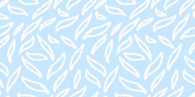 Pastel seamless abstract pattern featuring hand drawn elongated shapes on a soft blue background. Plain contemporary print. Minimalist designs for textile design, wrapping paper, and modern projects vector