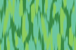 Green Stripe Ikat Seamless Pattern Design for Fabric. vector