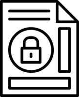Remove access Line Icon vector