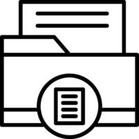 Reading Line Icon vector