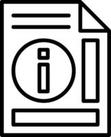 Information Line Icon vector