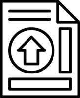 Export Line Icon vector