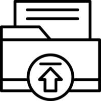 Upload Line Icon vector