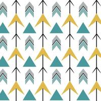 Minimalist Triangle and Arrow Pattern vector