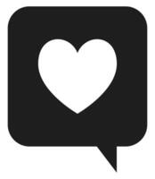 Chat bubble flat icon isolated on white background. vector