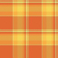 Flow background pattern plaid, outline texture seamless textile. Creativity fabric check tartan in orange and yellow colors. vector