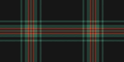 Reel texture textile tartan, pano background check. Diagonal plaid fabric seamless pattern in black and mint colors. vector