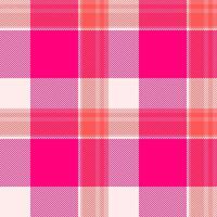 Choose textile background plaid, poster seamless fabric texture. Comfort check pattern tartan in red and bright pink colors. vector