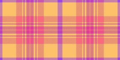 Finish tartan seamless , warp background textile texture. Hippie check pattern fabric plaid in amber and red colors. vector