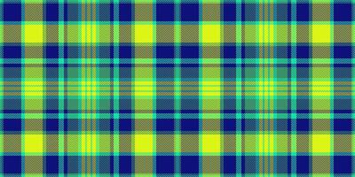 Windowpane fabric plaid seamless, drawing textile check texture. Bedroom background pattern tartan in blue and bright colors. vector