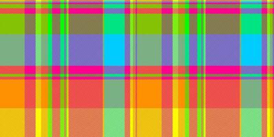 Shabby pattern texture, pop seamless check tartan. Age plaid fabric textile background in bright and dark orange colors. vector