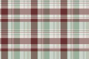 Occupation tartan plaid, website fabric background seamless. Silky textile texture check pattern in pastel and red colors. vector