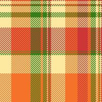 Occupation texture check fabric, down background plaid . Mother textile seamless tartan pattern in yellow and orange colors. vector