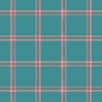 Dress textile plaid texture, cyan background fabric pattern. Tailor seamless tartan check in grey and cyan colors. vector