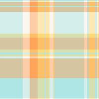 Trendy pattern seamless plaid, sketch tartan background. Damask texture textile check fabric in light and orange colors. vector