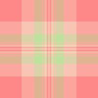 Straight check tartan, nice fabric textile seamless. Repeat texture background pattern plaid in light and red colors. vector