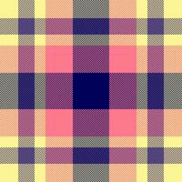 Micro background check texture, holiday pattern plaid. Official fabric seamless textile tartan in yellow and red colors. vector