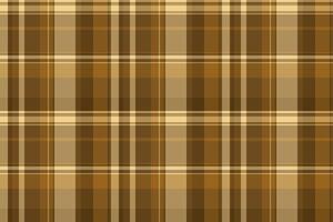 Rug check plaid textile, fall fabric pattern . Continuity background texture seamless tartan in orange and amber colors. vector