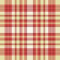 Vichy seamless tartan, bedding fabric textile background. Flow texture plaid check pattern in red and light colors. vector