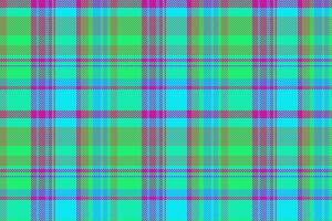Mixed texture plaid , strong pattern tartan textile. Close-up background fabric seamless check in green and bright colors. vector