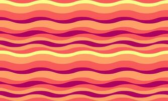 Abstract background with wavy stripes in vibrant colors, creating a rippled, liquid effect. Smooth curves and textured lines add elegance, vitality, and creativity. Ideal for wallpaper or textile. vector
