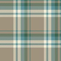 Pretty background seamless, faded textile texture plaid. Covering tartan pattern check fabric in pastel and cyan colors. vector