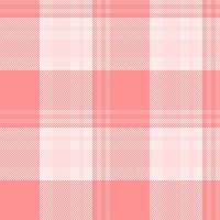 Invitation texture check pattern, mexico background seamless tartan. Nostalgia plaid textile fabric in light and red colors. vector