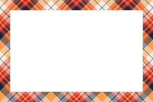 Vintage frame . Scottish border pattern retro style. Tartan plaid ornament. vector