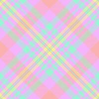 Pyjamas fabric seamless, domestic texture check tartan. Throw pattern textile plaid background in light and mint colors. vector
