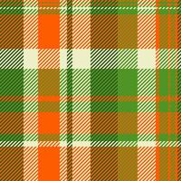 Tape tartan seamless texture, creation background check fabric. Advertisement pattern plaid textile in green and bright colors. vector