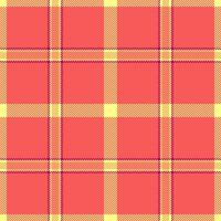 Close-up pattern check texture, halloween fabric plaid. Wine tartan background seamless textile in red and yellow colors. vector