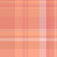 Fade pattern check background, picnic textile seamless plaid. Motif fabric tartan texture in red and dark salmon colors. vector