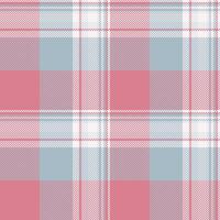 Sale check plaid fabric, retail texture tartan. Unique background seamless textile pattern in red and pastel colors. vector