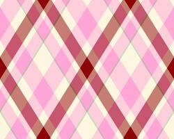 Argyle pattern of geometric rhombus. Harlequin check wallpaper design. Classic diamond shaped textile material for web background, print fabric clothing, sweater, wrapping paper, gift card, invitation vector