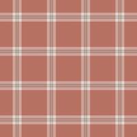 Mature seamless check , small pattern background tartan. Tidy fabric plaid texture textile in light and red colors. vector