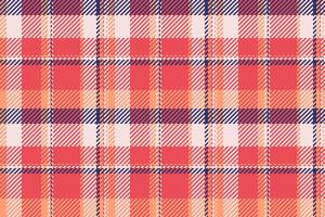 20s background pattern tartan, towel textile texture fabric. New year check seamless plaid in red and light colors. vector