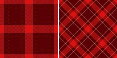 Texture textile tartan of fabric plaid with a pattern background check seamless. Set in fashionable colors for stylish home decor. vector