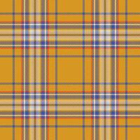 Plaid seamless pattern in orange. Check fabric texture. textile print. vector