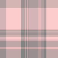 Rough fabric check texture, vichy pattern plaid background. Sparse textile tartan seamless in pastel and light colors. vector