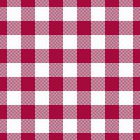 Layout seamless textile pattern, designer fabric background. American plaid tartan check texture in red and white colors. vector