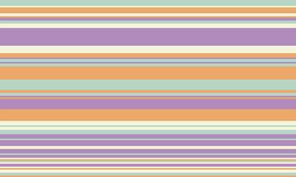 Geometric stripes seamless pattern with horizontal lines in varied colours, creating an abstract background. Ideal for textile design, wallpaper, or graphic prints. vector
