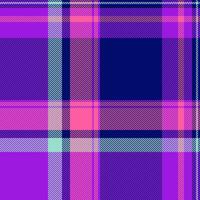 Full seamless plaid tartan, packing background check. Celtic texture fabric textile pattern in violet and blue colors. vector
